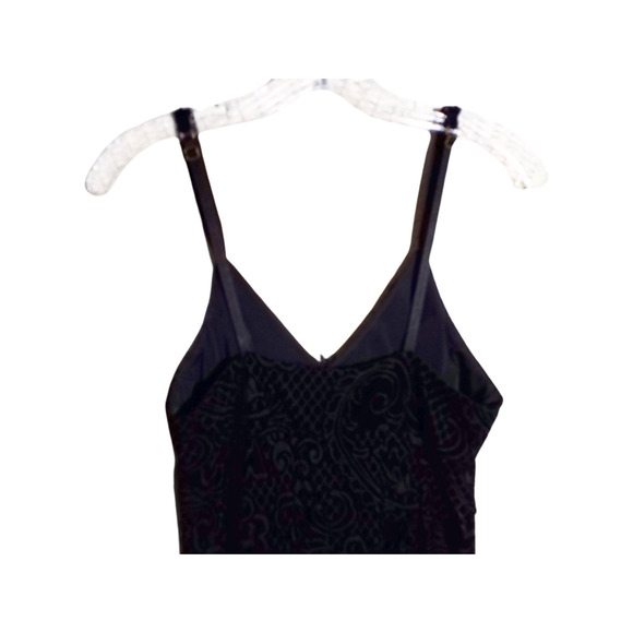 NWT Soma Black Velour Adjustable Strap Stretch Dress Women’s Medium - Picture 4 of 6